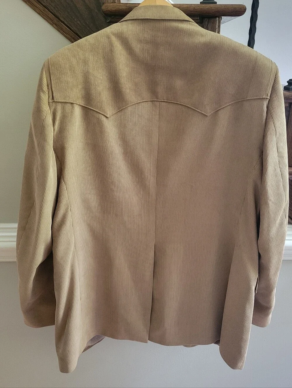 Men's Tan Corduroy Western Blazer Larry Gatlin American Legend 46L
